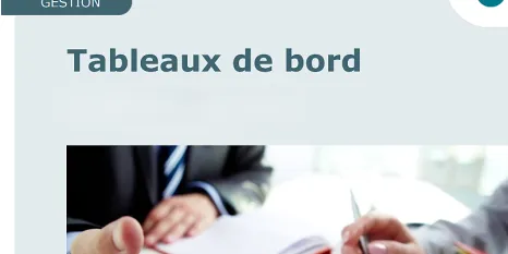 Tableau de bord Isi Gestion
